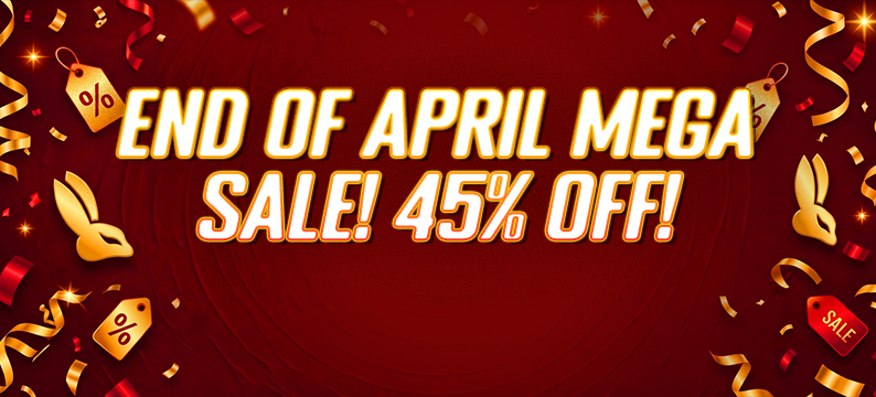 💥 End of April Mega Sale! 45% OFF!
