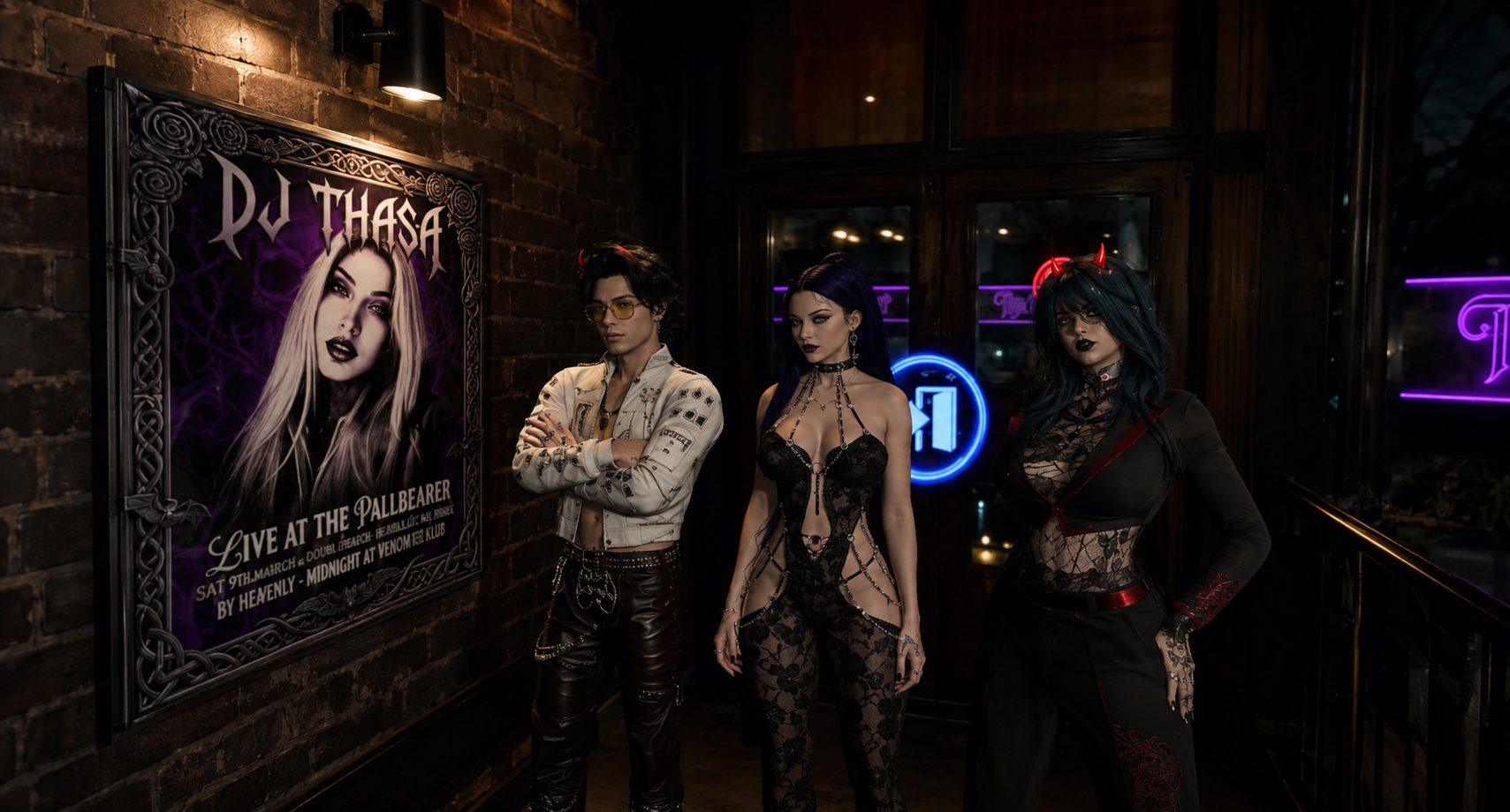 crashed at the bar