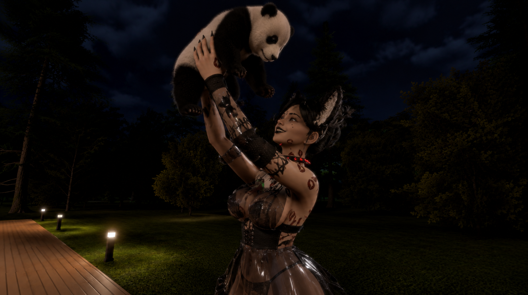 me and panda -2