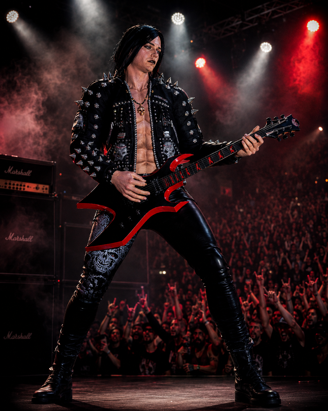 rocking out