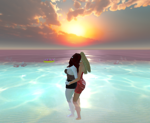 sunset with Kim