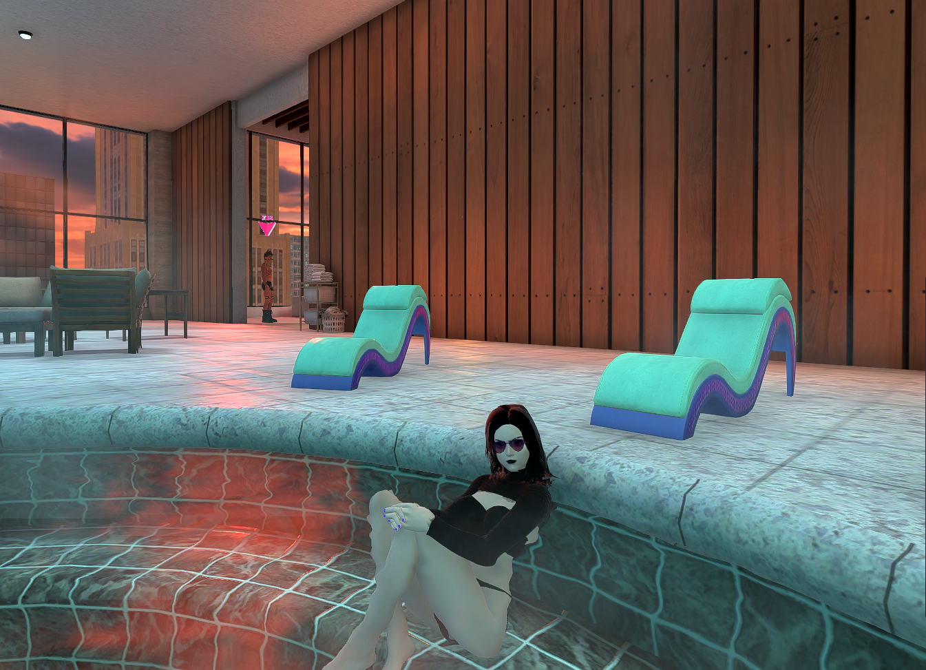 pool time