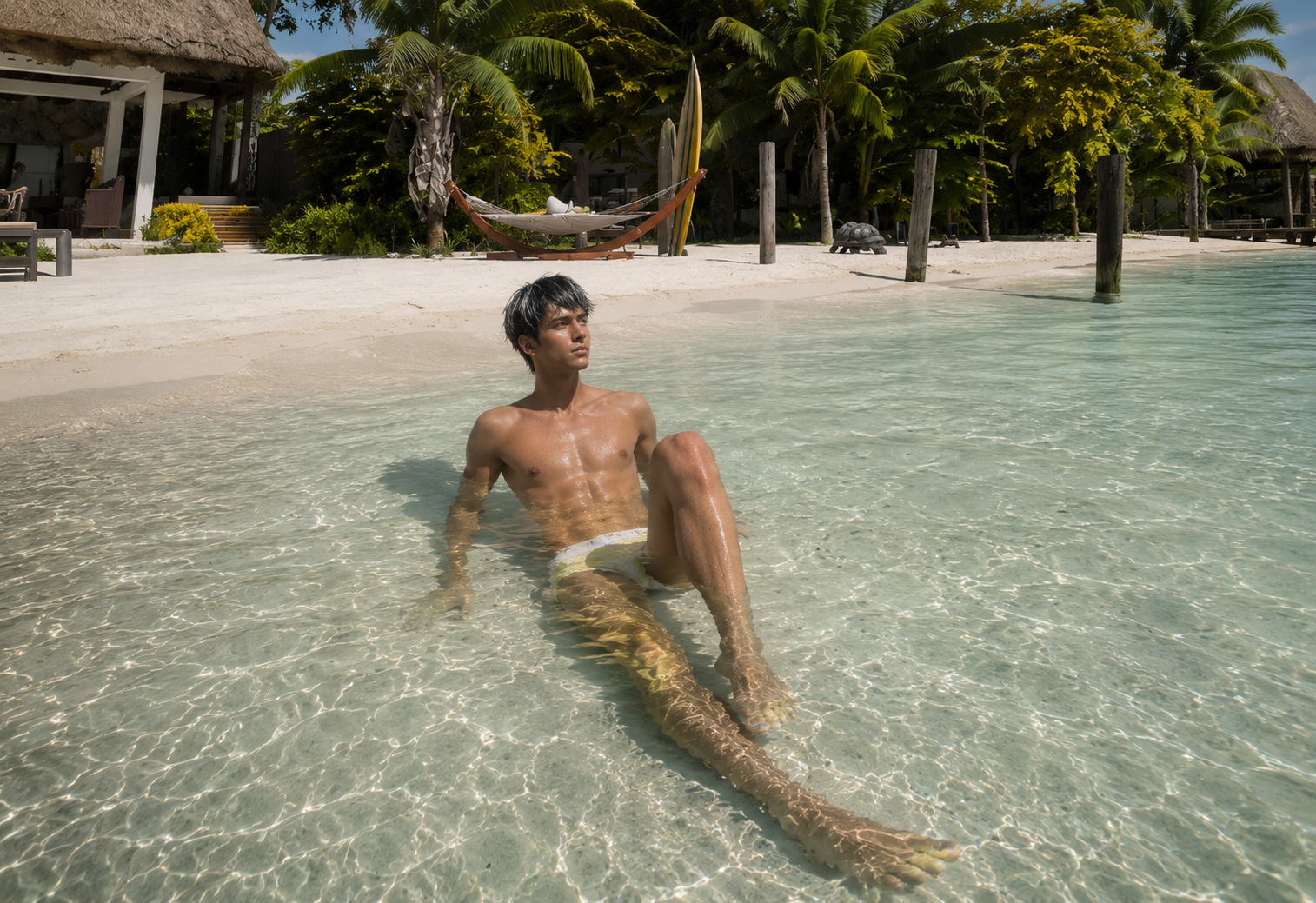 On vacation in the Maldives