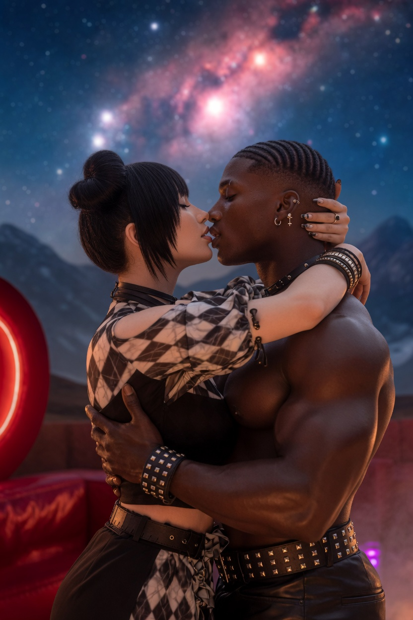 Kissing nder starlight
