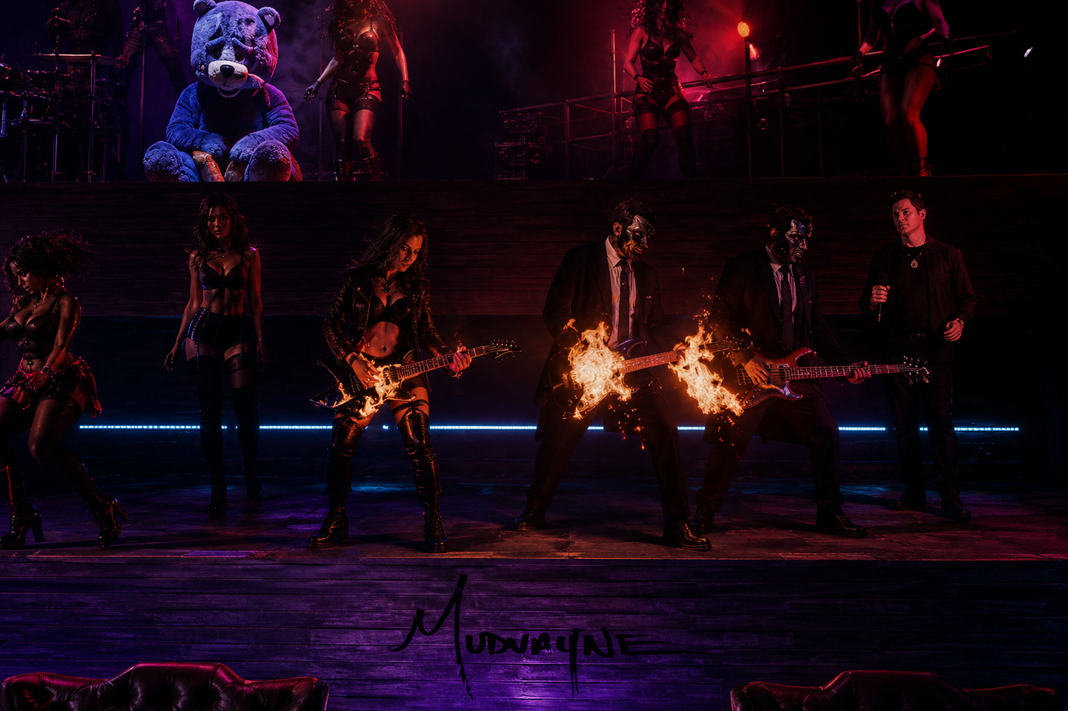 rock party with friends