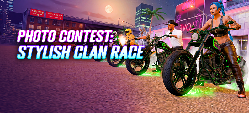 📸 Photo Contest: "Stylish Clan Race"! 🏎️💨