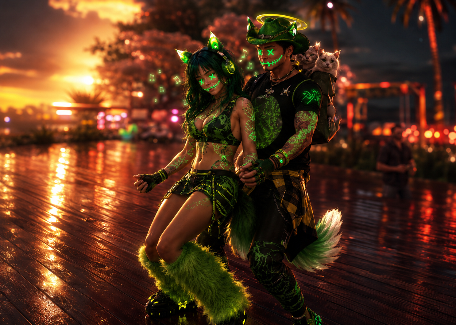 green