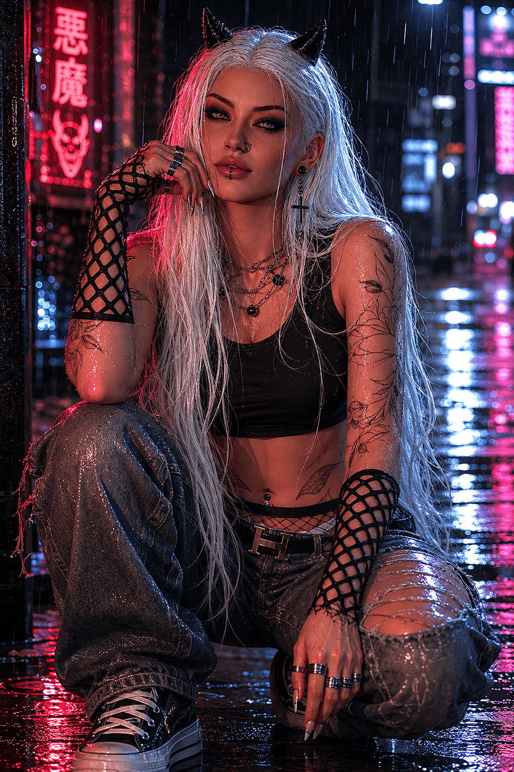 Neon Reflections