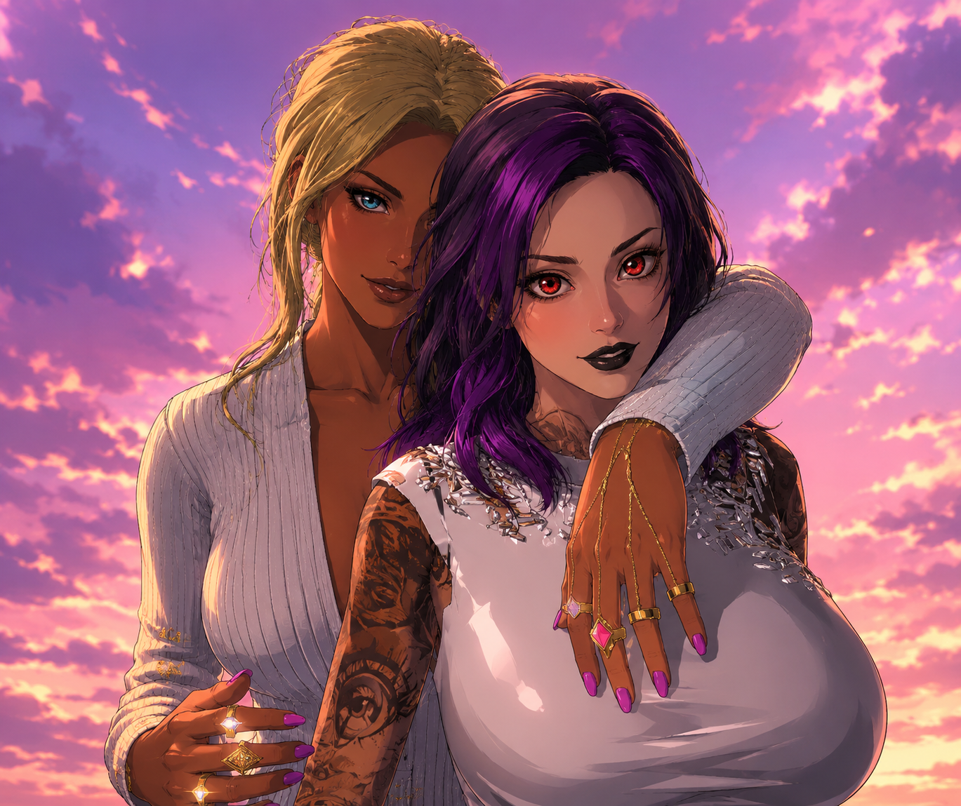 Anime Brea and Caly