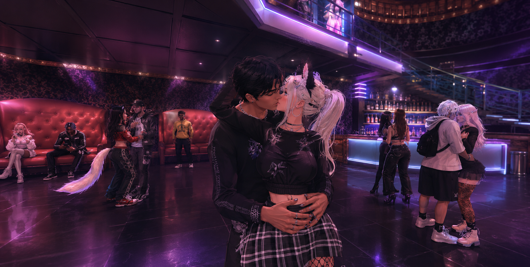 andrew kissing
