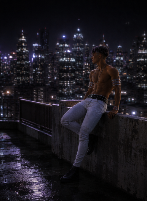 Rooftop Solitude.