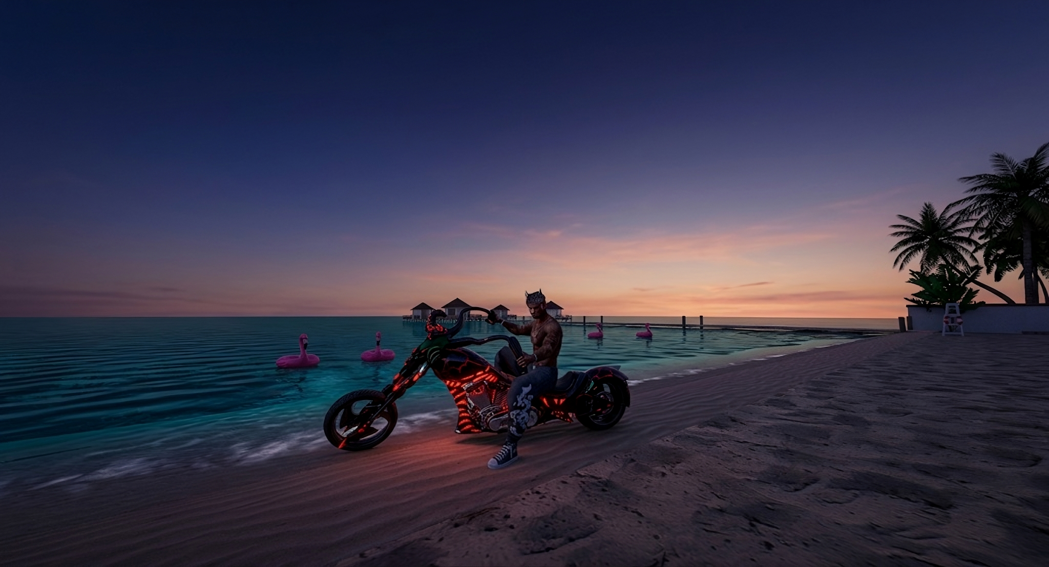 dark beach